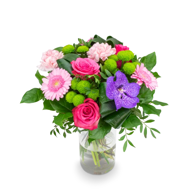 Kytice růžových květů